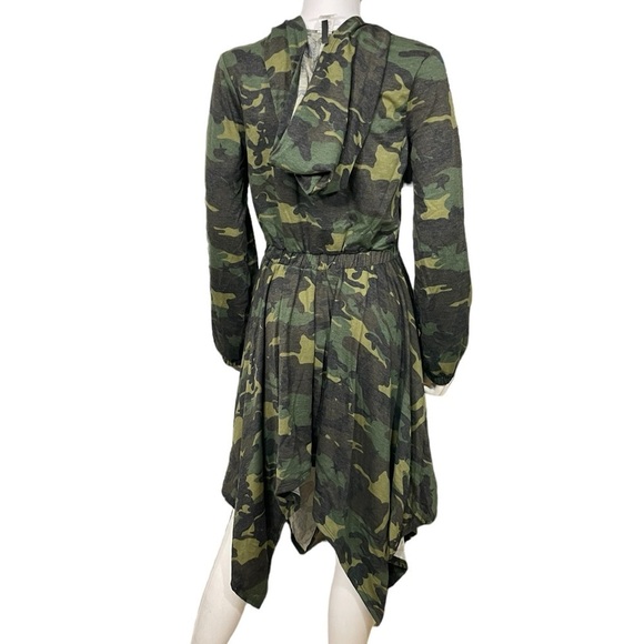 Long Sleeve Camouflage Hoodie asymmetrical Full Zip Jacket Dress
New - Picture 5 of 14